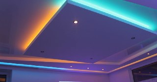 Натяжной потолок с подсветкой Соль-Илецк, цена от 2149 руб.